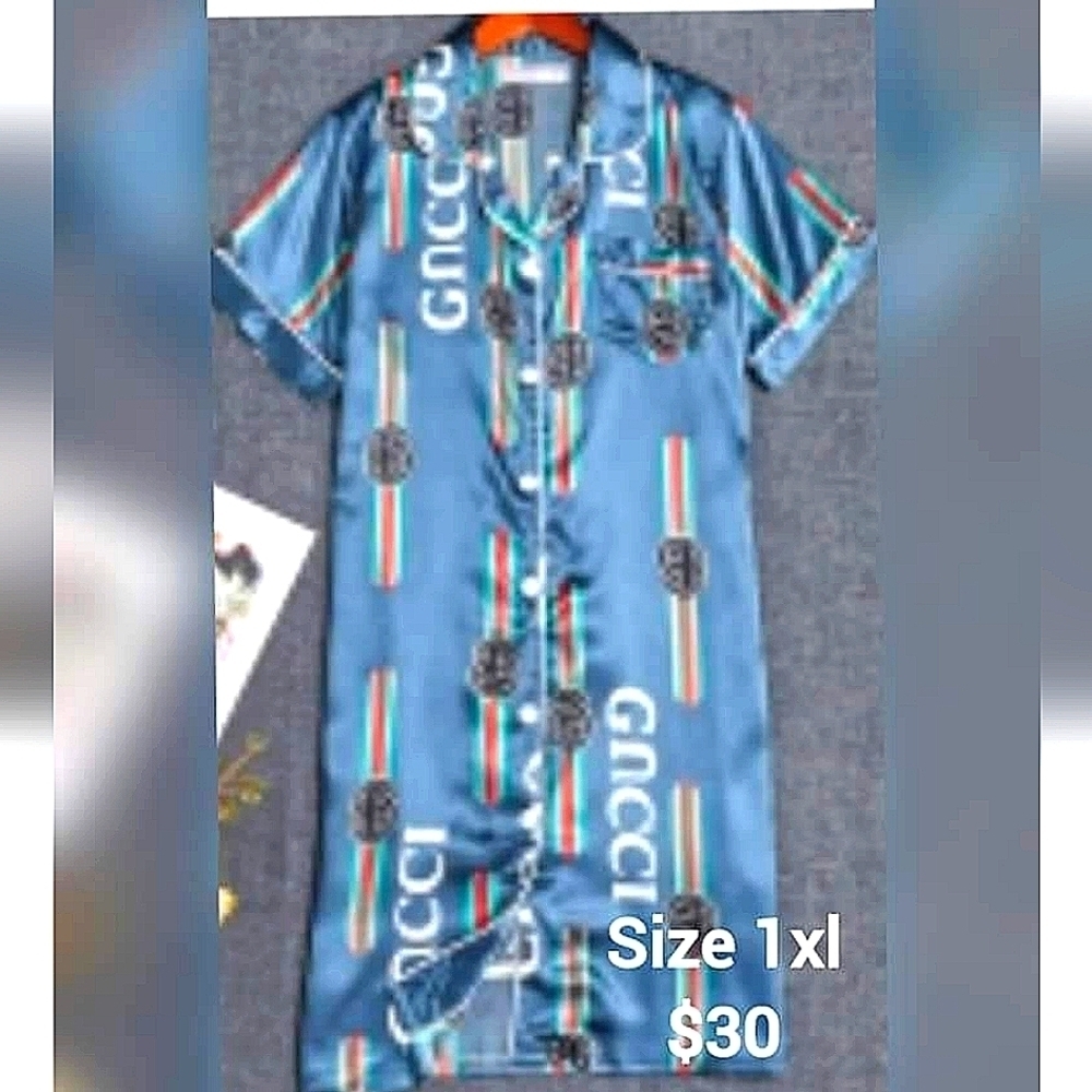 New Night Wear Shirt Pajamas Plus Size 1XL